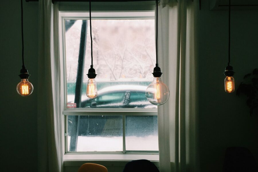 Led light bulbs power strip window draft stopper