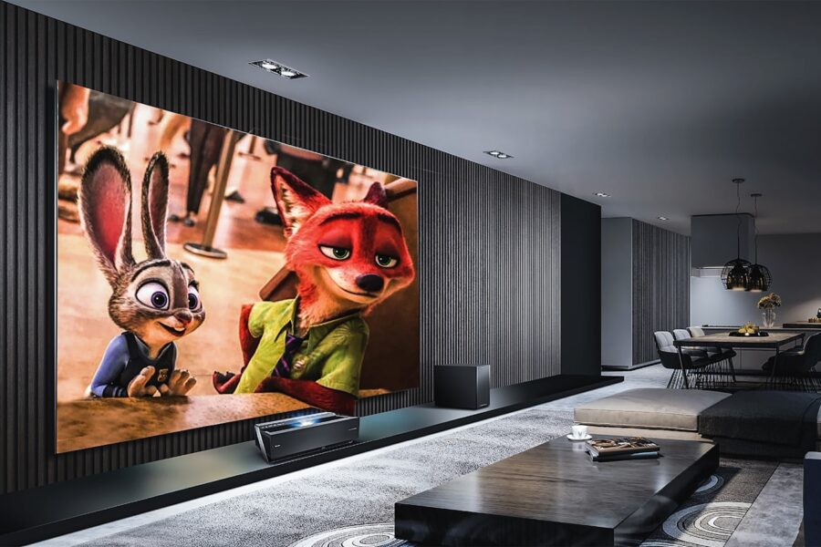 Mini projectors home movie nights small spaces home