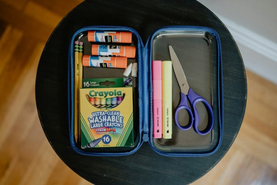 Simple products tame kids art school paper clutter