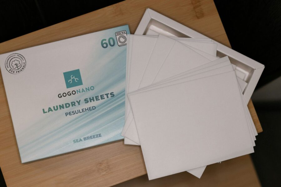 Travel clothesline packing cubes detergent sheets