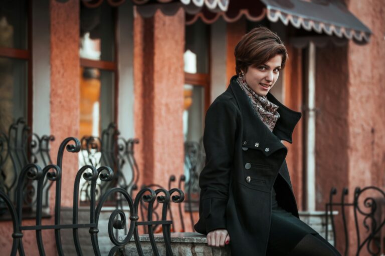 Woman autumn coat