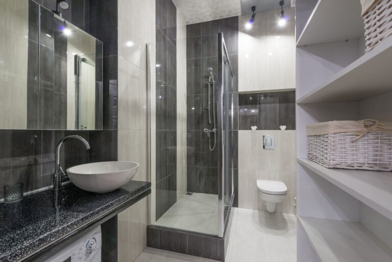 Bathroom storage baskets