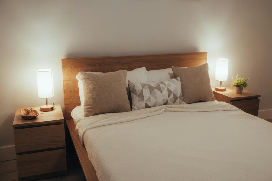 Cozy budget bedroom