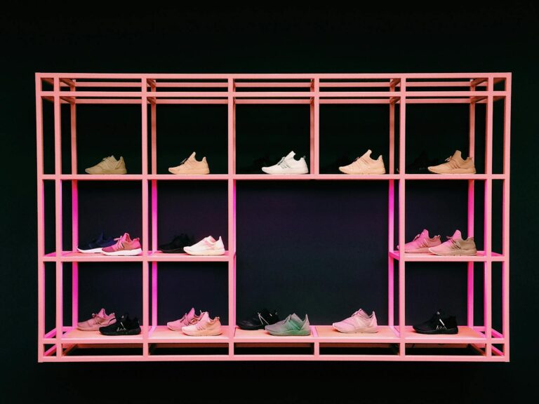 Sneaker collection shelf