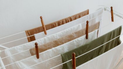 Foldable drying racks that actually fit your home and your routine