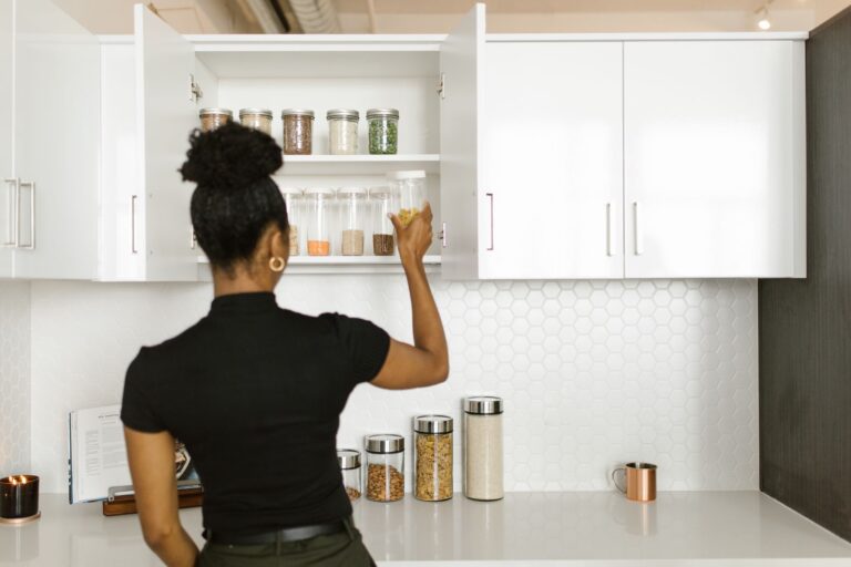 Organized kitchen food