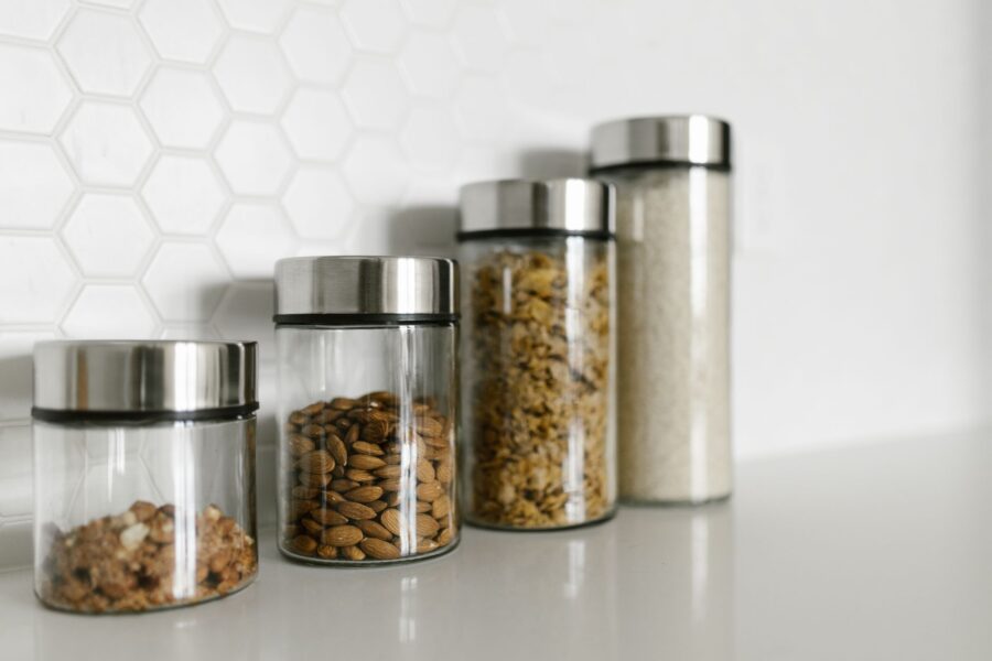 Glass food containers