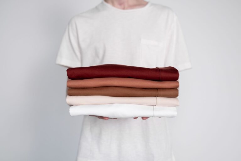 Folded loungewear clothes