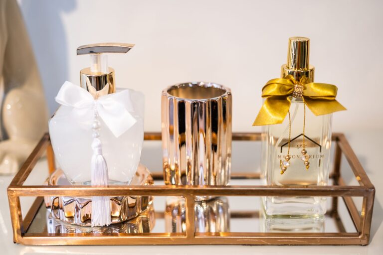 Perfume bottles wooden