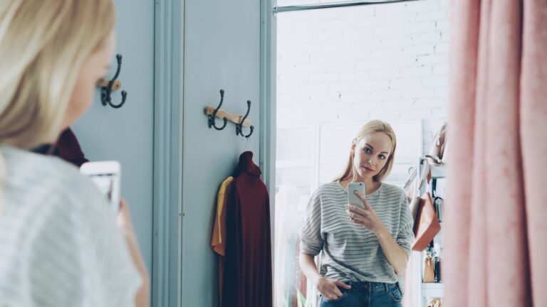 Woman standing front