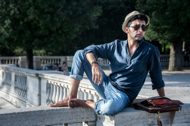 Linen shirt trousers