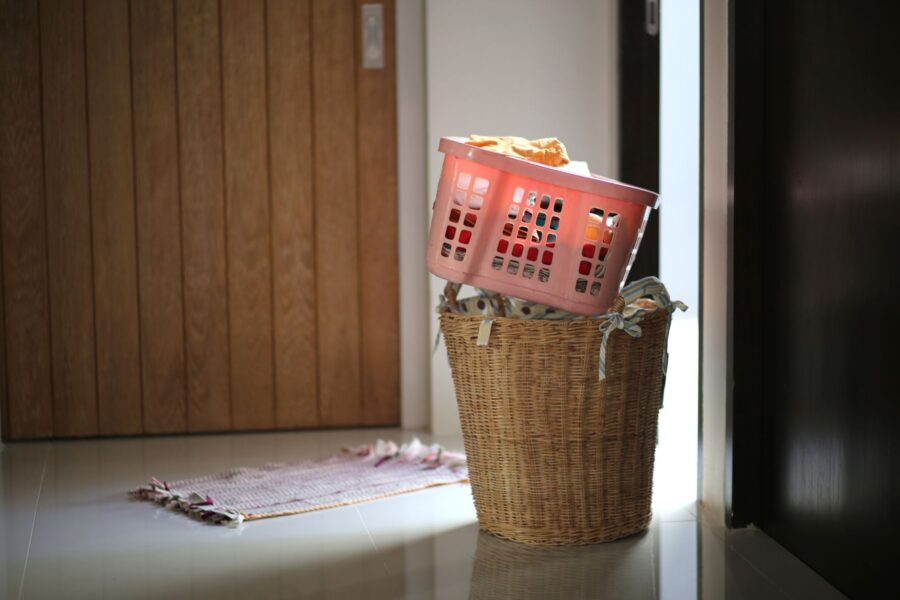 Laundry baskets wicker