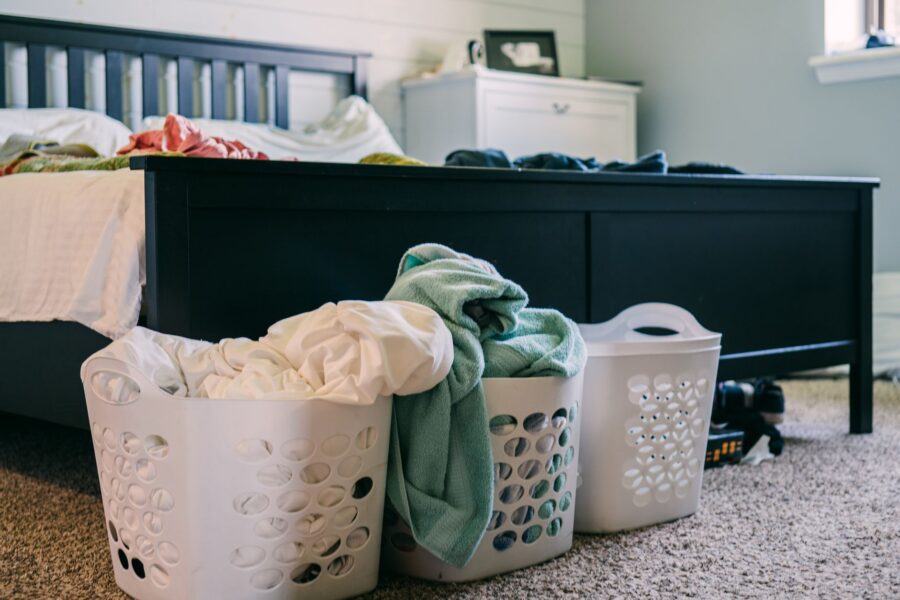 Laundry room hampers