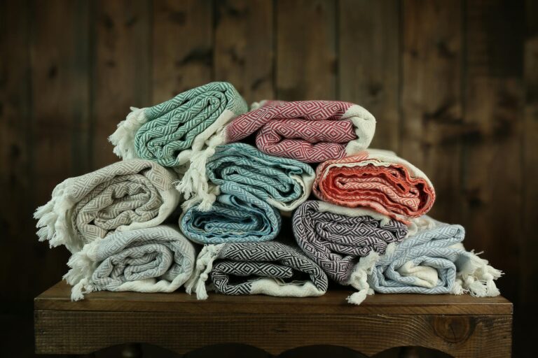 Colorful cotton scarves