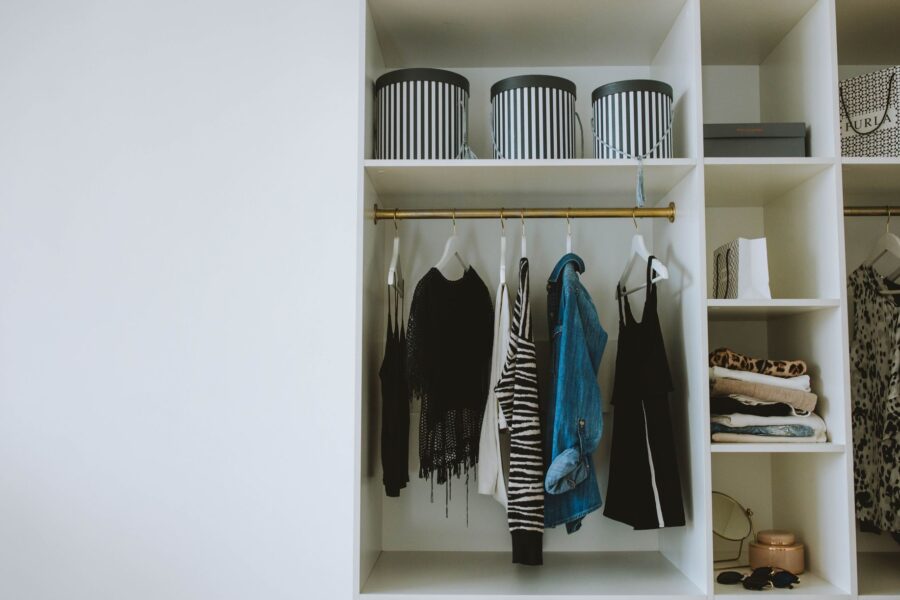 Organized closet hangers