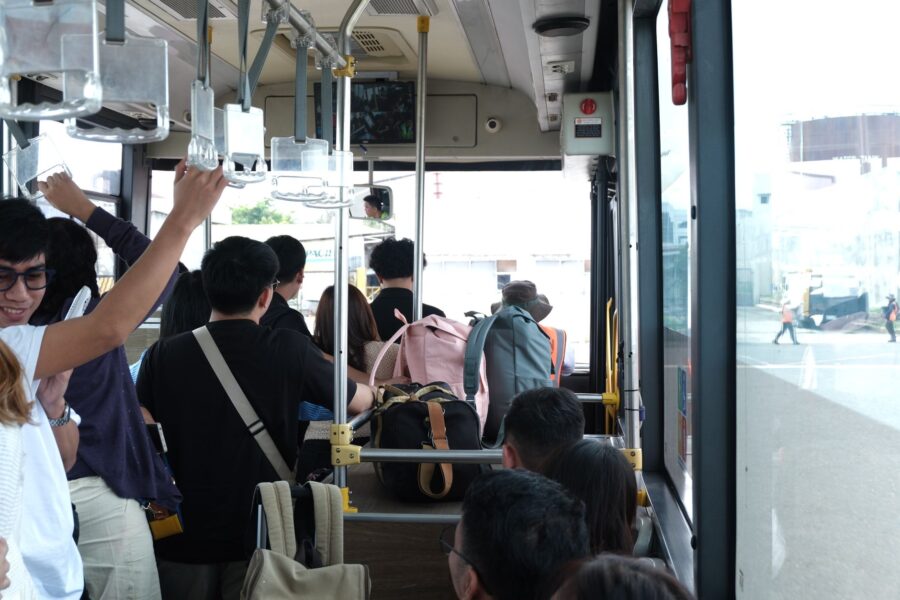 Commuter bus train
