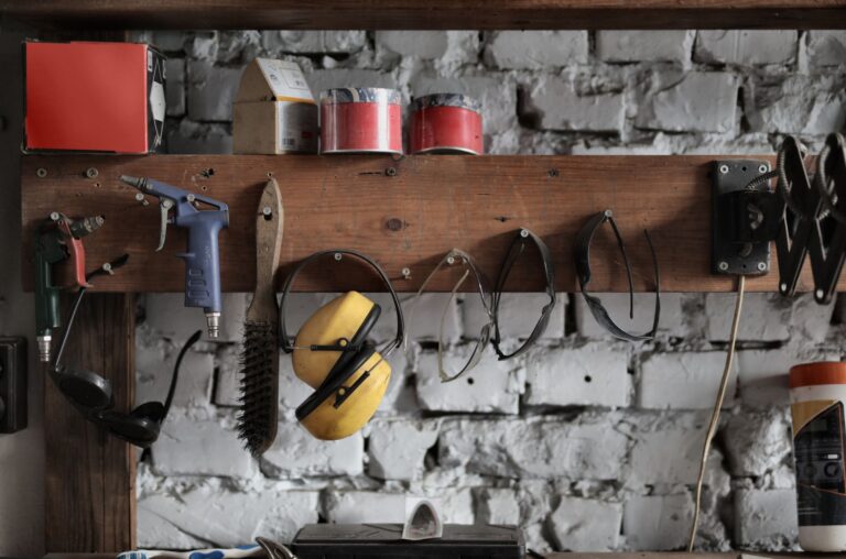 Cordless drill hanging
