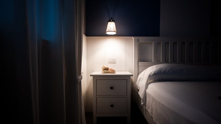 Cozy bedroom bed