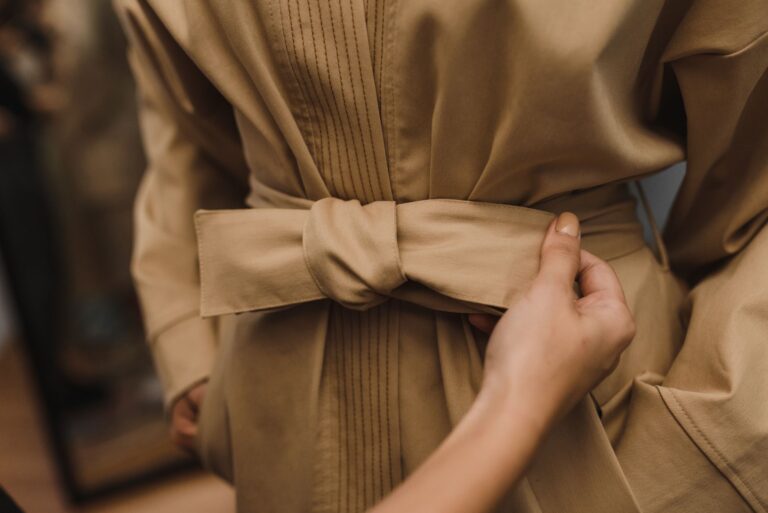 Belt sweater dress