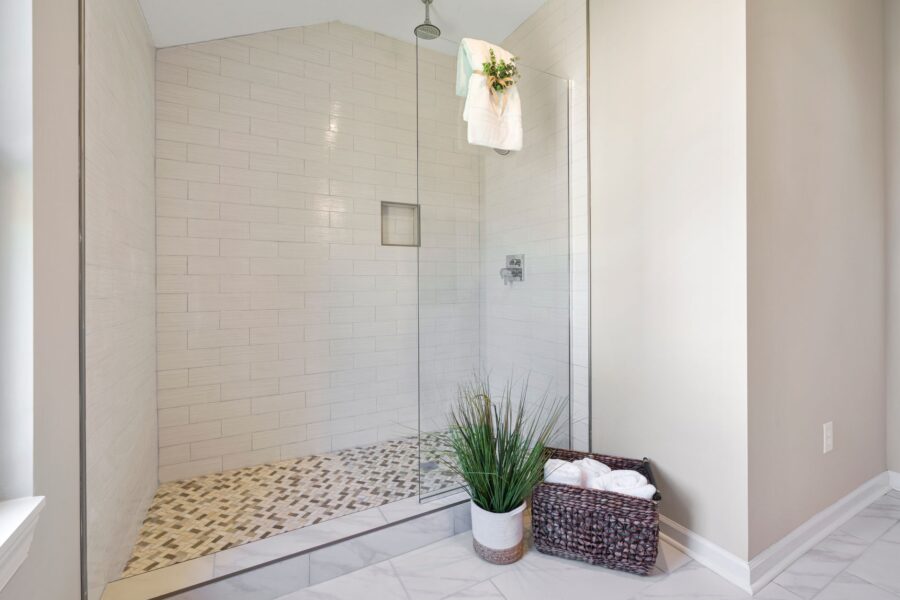 Modern bathroom shower