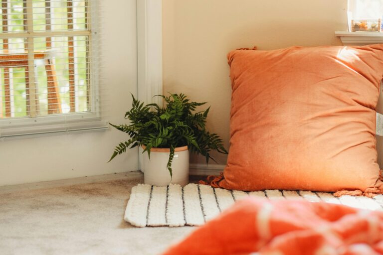 Cozy reading corner