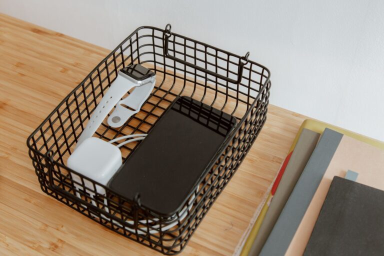 Charging cables desk
