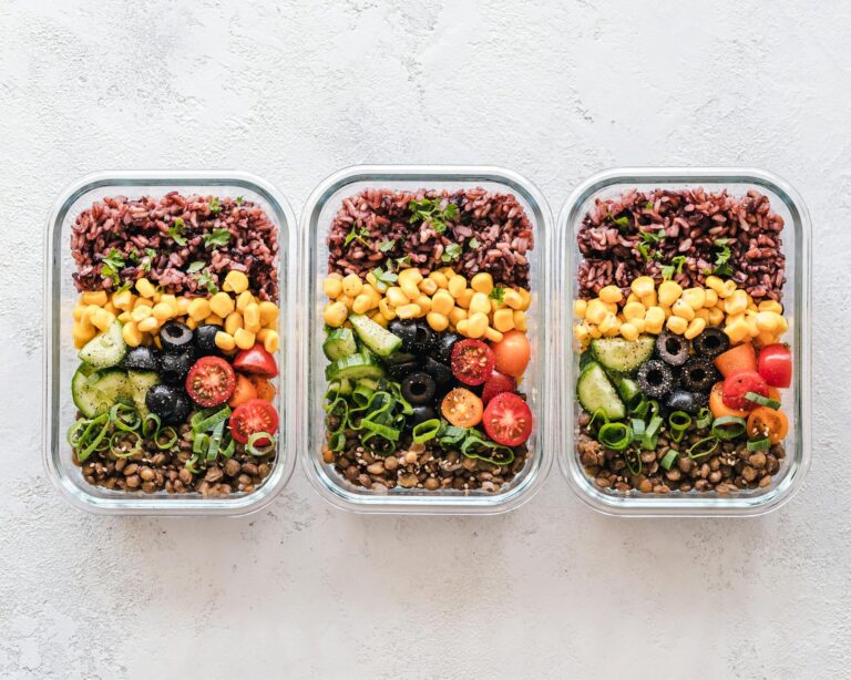 Stacked glass meal