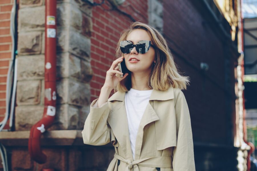 Layered outfit woman