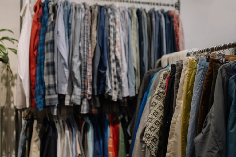 Thrift store clothing