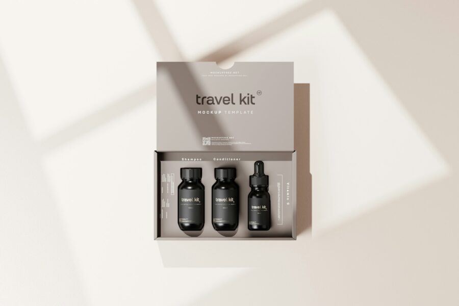 Travel toiletry bottles