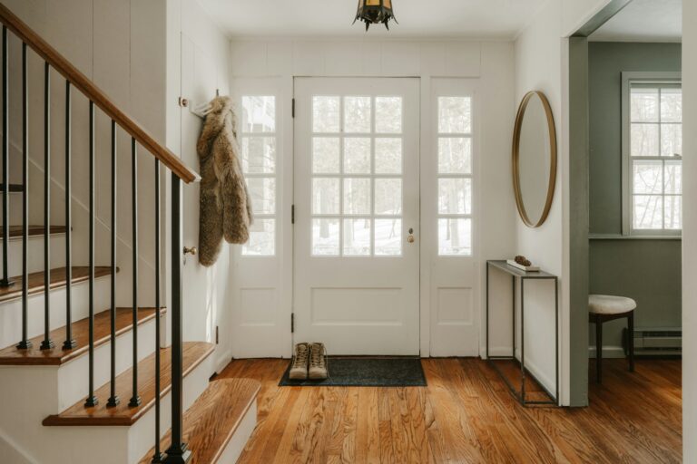 Small apartment entryway