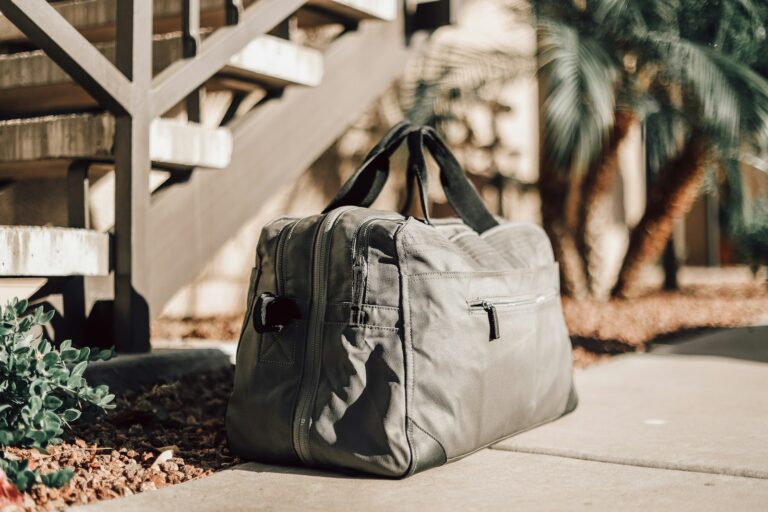 Weekend duffel bag bed packing cubes