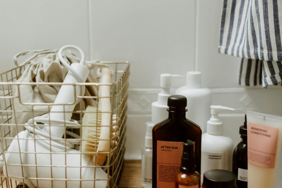 Small bathroom shelf