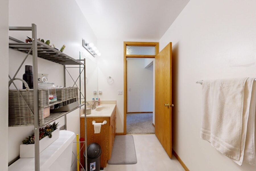 Small bathroom shelves