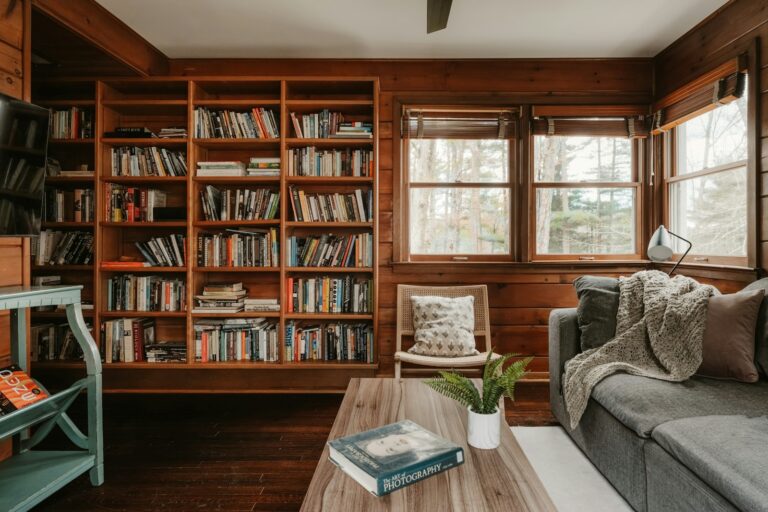 Cozy reading corner