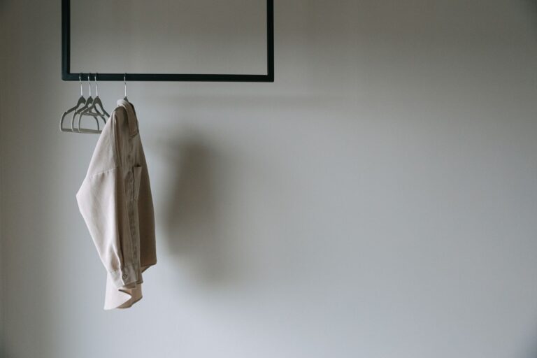 Minimalist wardrobe rack