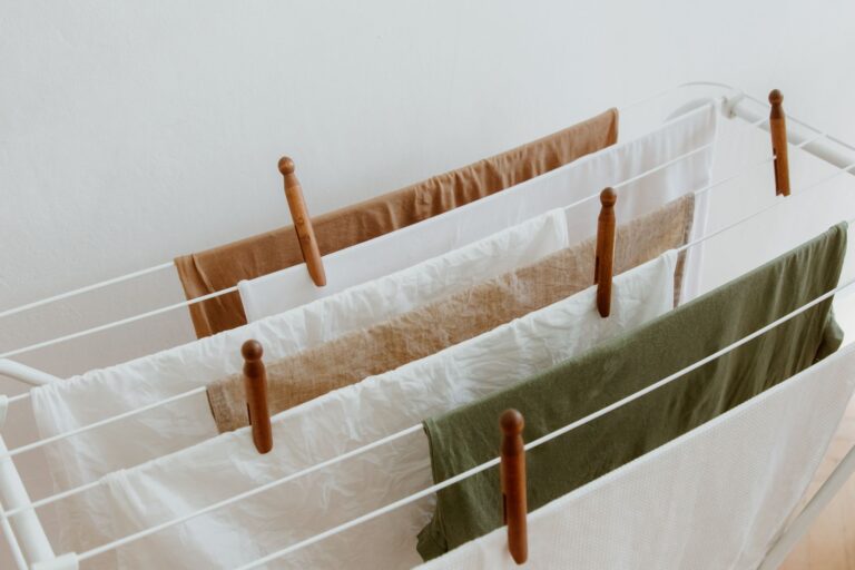 Folding clothes drying