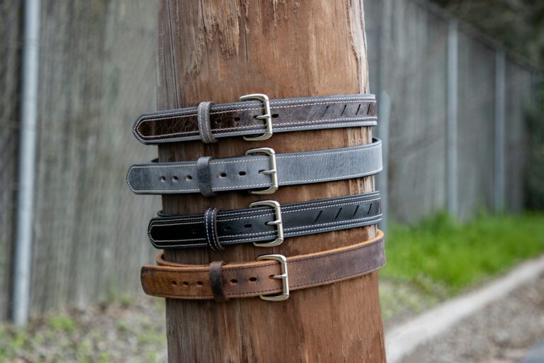 Neutral leather belts