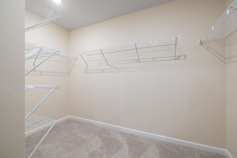Closet shelves fabric