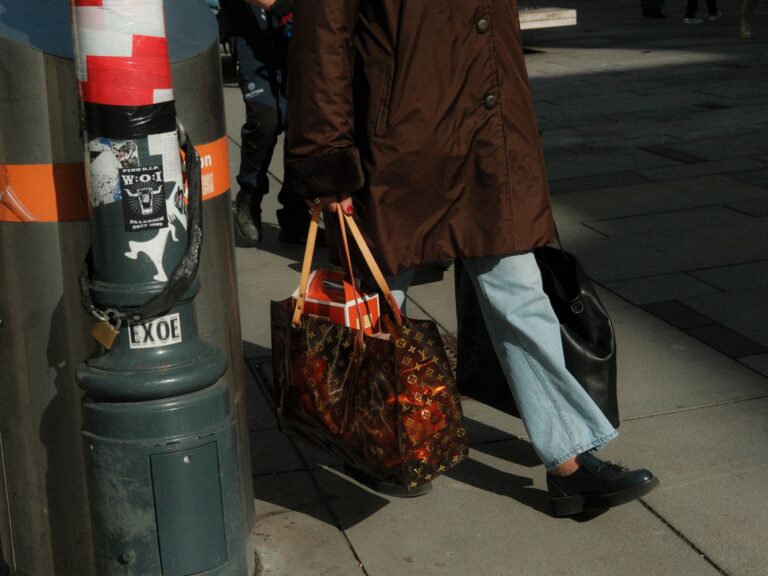 Urban walking woman