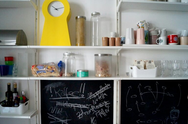 Small kitchen shelves