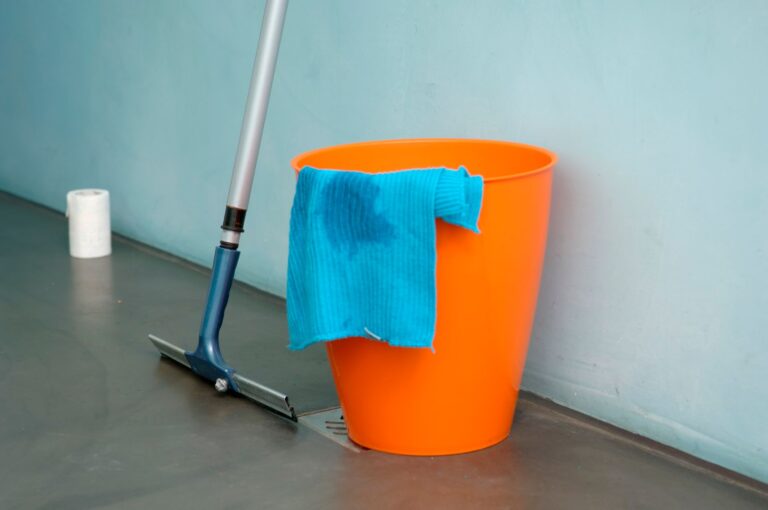 Flat mop washable