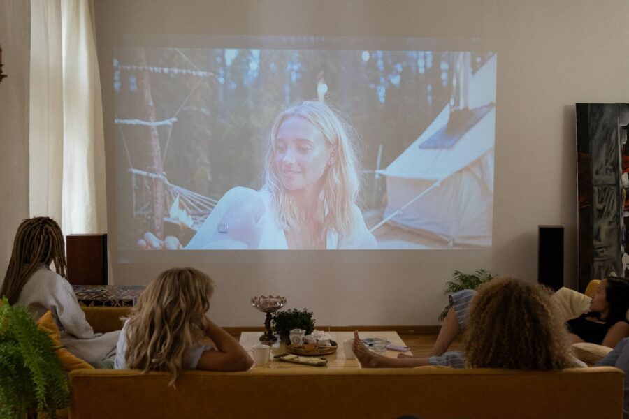 Portable projector living