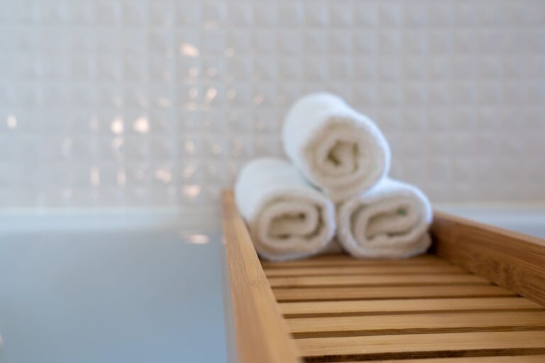 Soft white towels