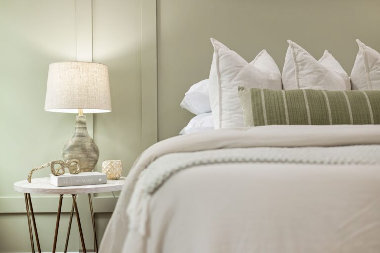 Cozy bedroom bed