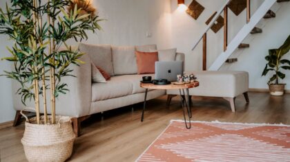 Simple category baskets that keep shared spaces calmer and less cluttered