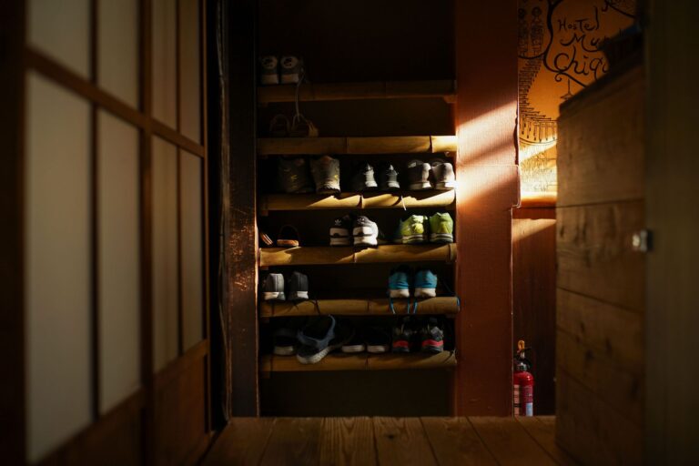 Entryway shoe rack