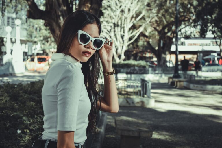 Person wearing sunglasses