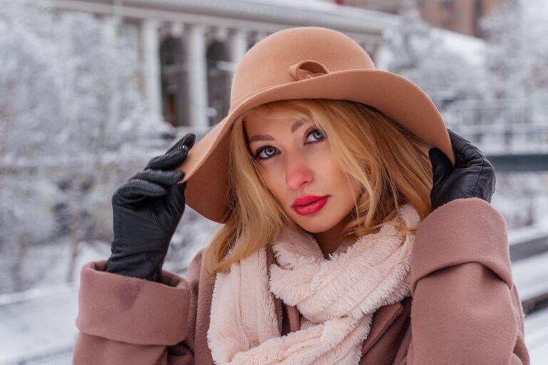 Winter outfit scarf