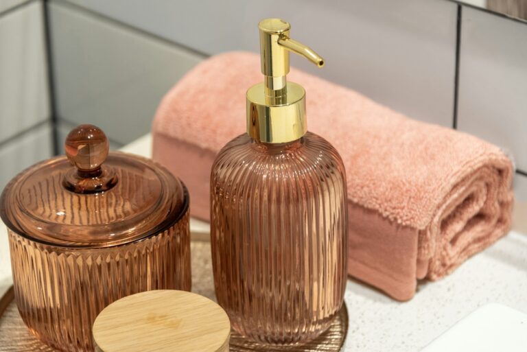 Bathroom shelf skincare